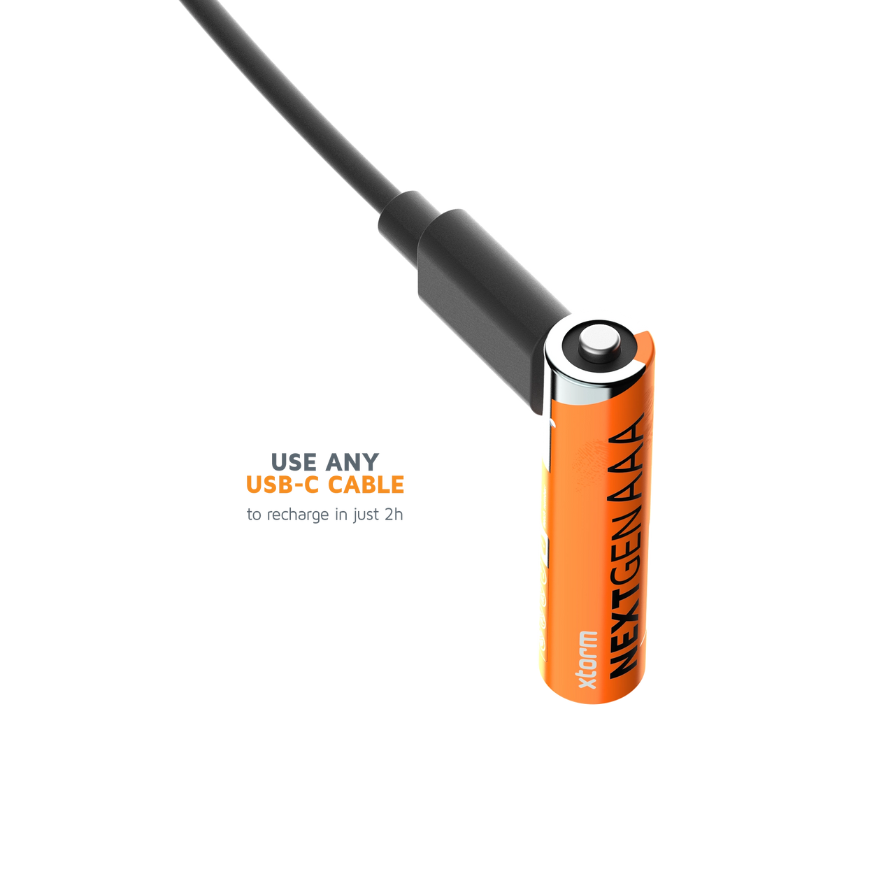 Rechargeable AAA Batteries with USB-C - 4 Pack