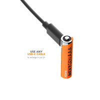 Thumbnail for Rechargeable AAA Batteries with USB-C - 4 Pack