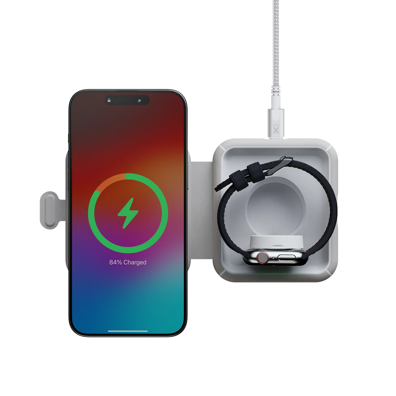 Chargeur de voyage sans fil pliable 2 en 1