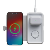 Thumbnail for Chargeur de voyage sans fil pliable 3en1