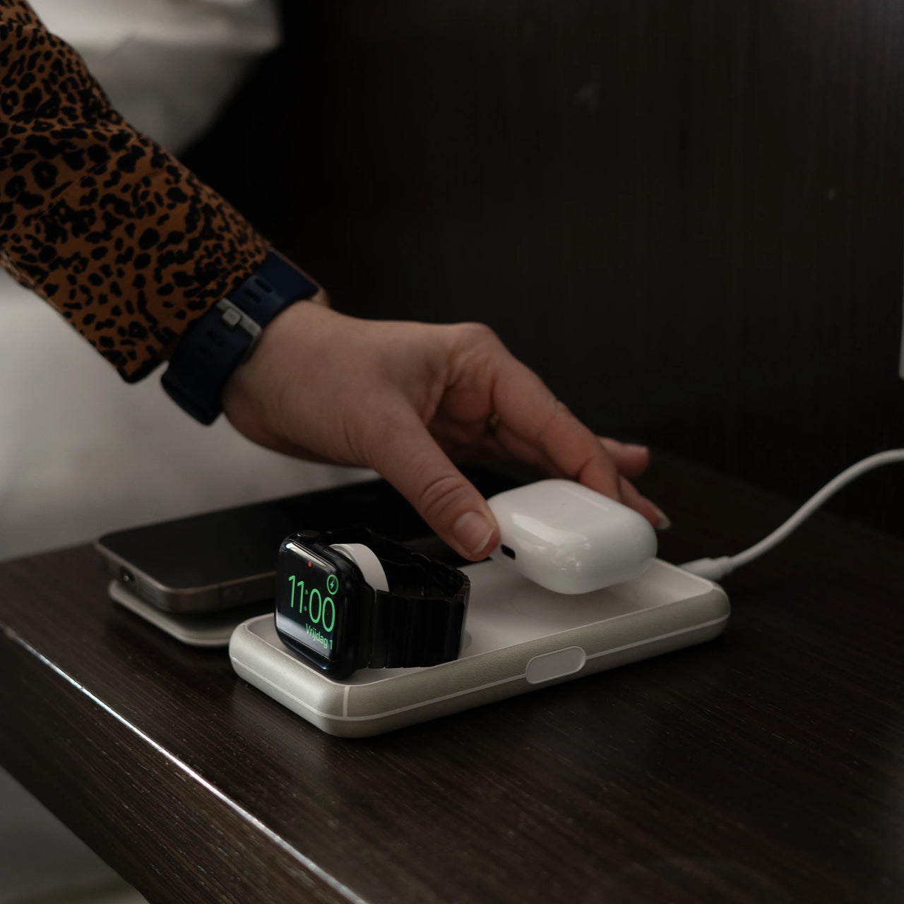 Chargeur de voyage sans fil pliable 3en1