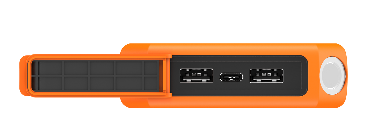 Xtreme Power Bank Rugged 20W - 10.000 mAh - Extérieur - Étanche avec Lampe de Poche - Quick Charge 3.0
