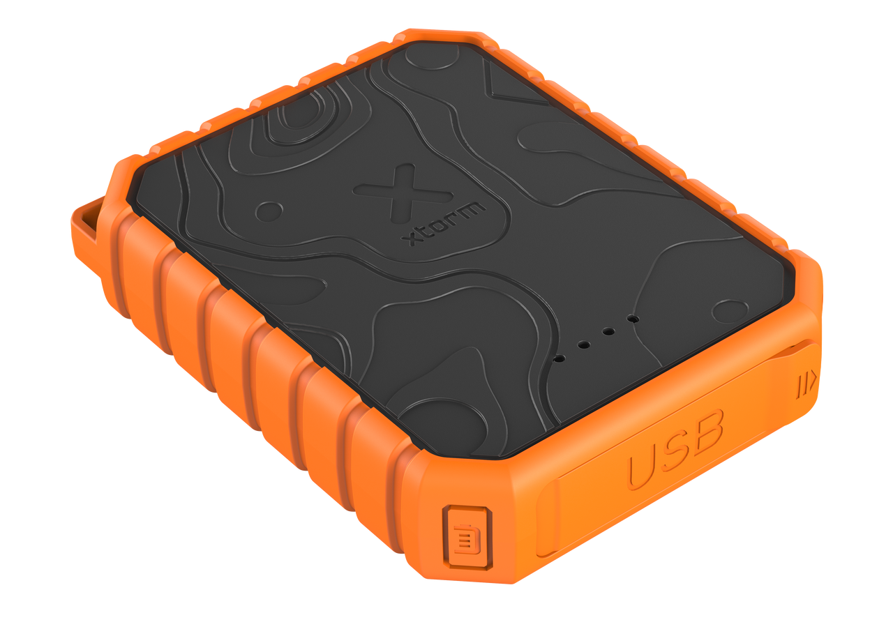 Xtreme Power Bank Rugged 20W - 10.000 mAh - Extérieur - Étanche avec Lampe de Poche - Quick Charge 3.0