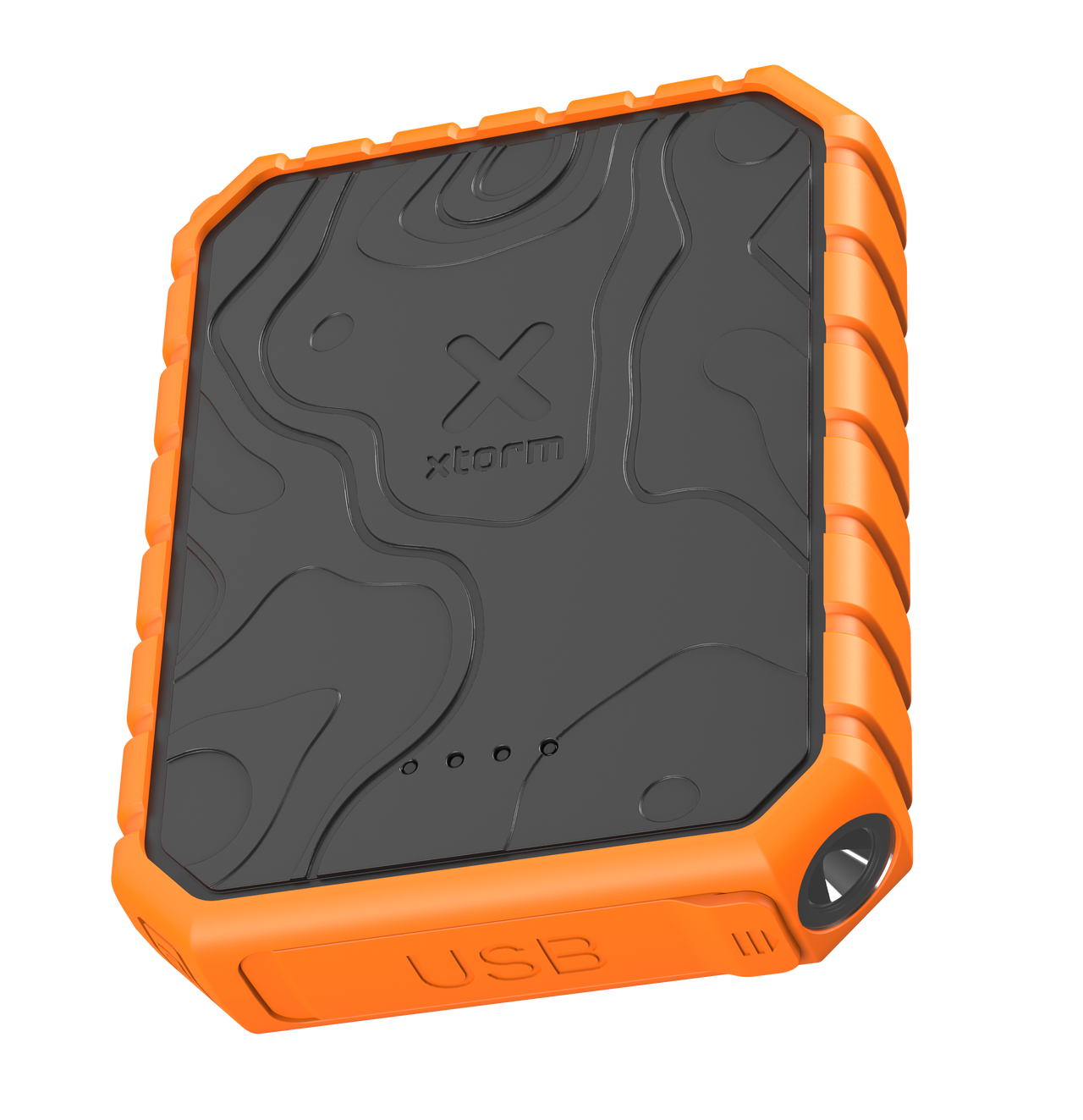Xtreme Power Bank Rugged 20W - 10.000 mAh - Extérieur - Étanche avec Lampe de Poche - Quick Charge 3.0