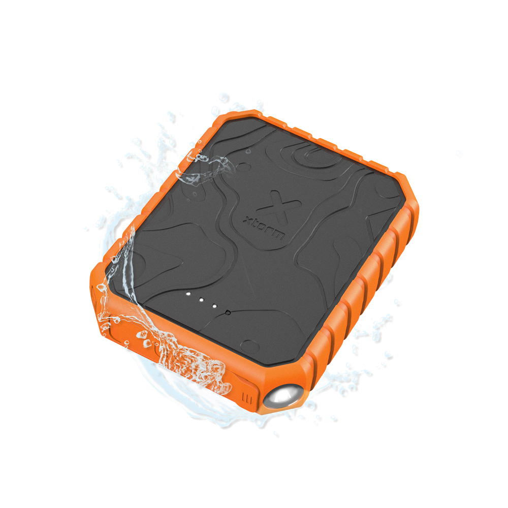 Xtreme Power Bank Rugged 20W - 10.000 mAh - Extérieur - Étanche avec Lampe de Poche - Quick Charge 3.0