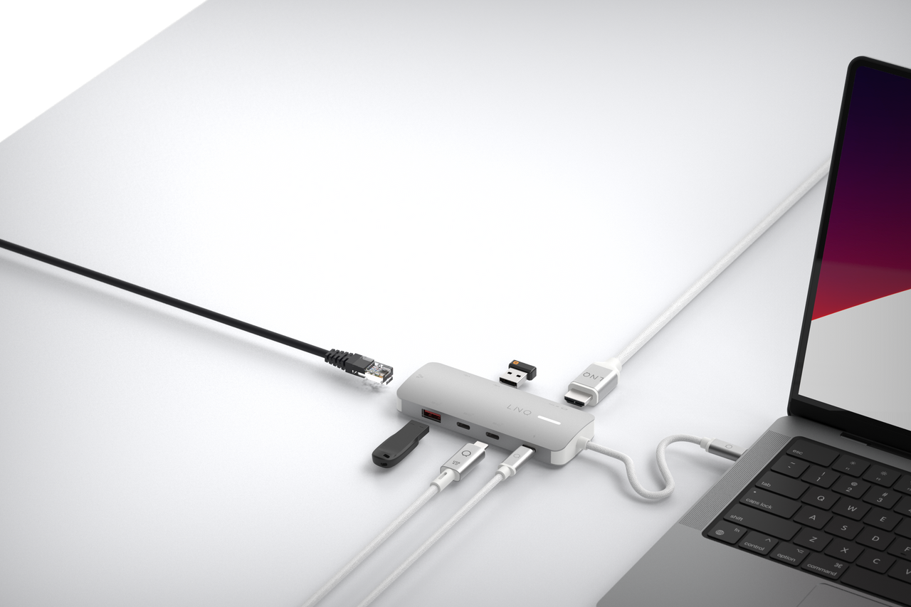 LINQ 8in1 8K PRO USB-C Multiport Hub 140W