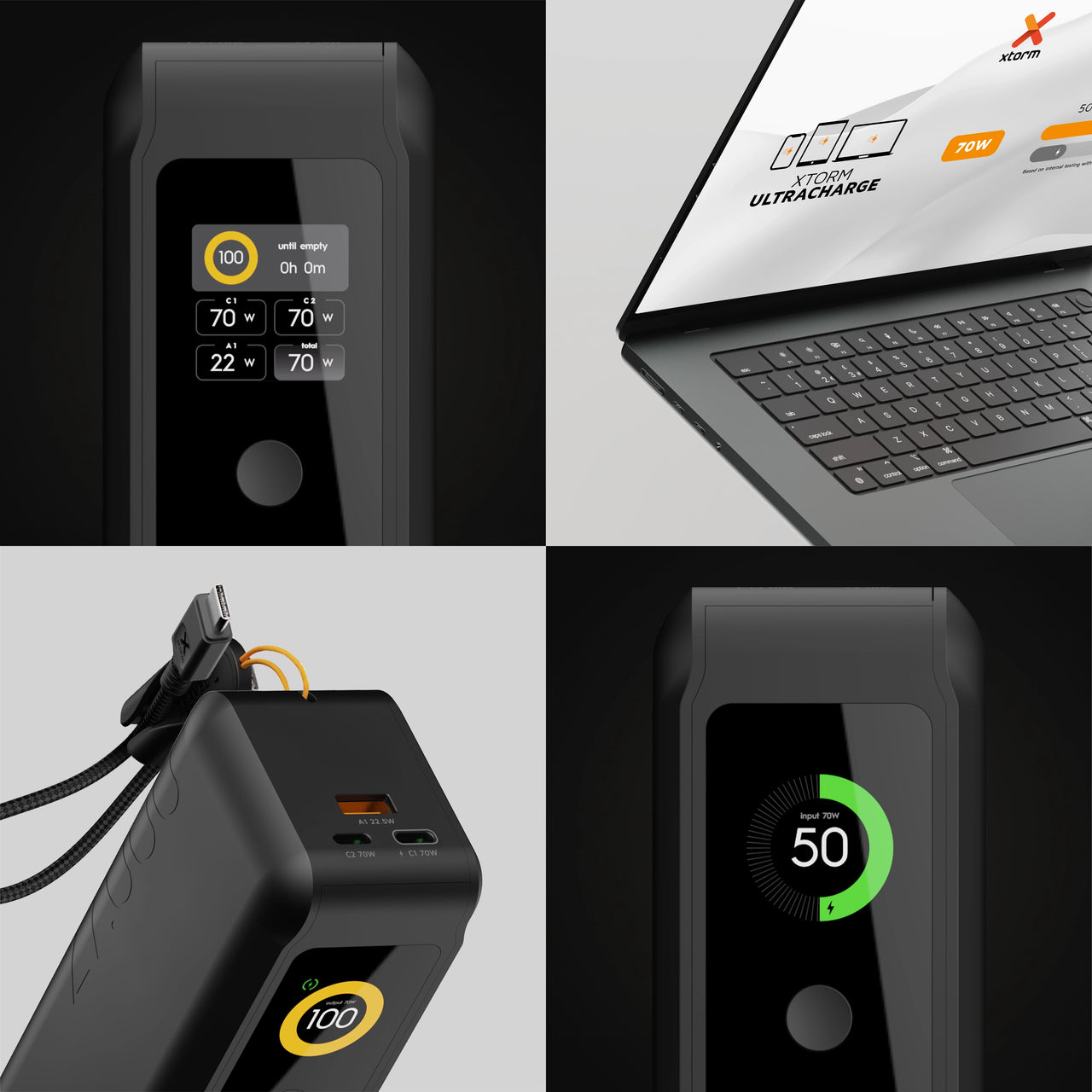 NextGen Powerbank 70W - 27,000 mAh - Midnight Black