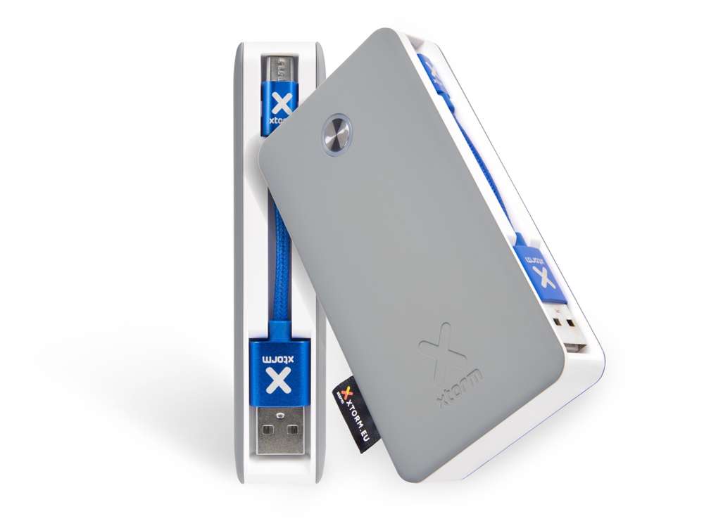 Batterie externe de voyage XB2 - 6000 mAh - Gris/Blanc