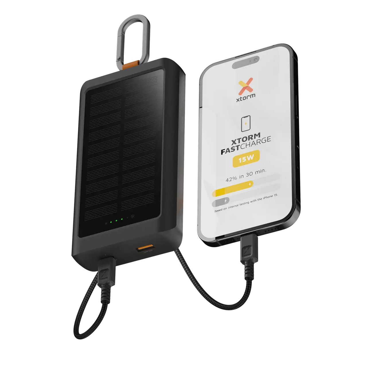 Go2 Power Bank Solar Panel and Flashlight 10.000 mAh - 15W