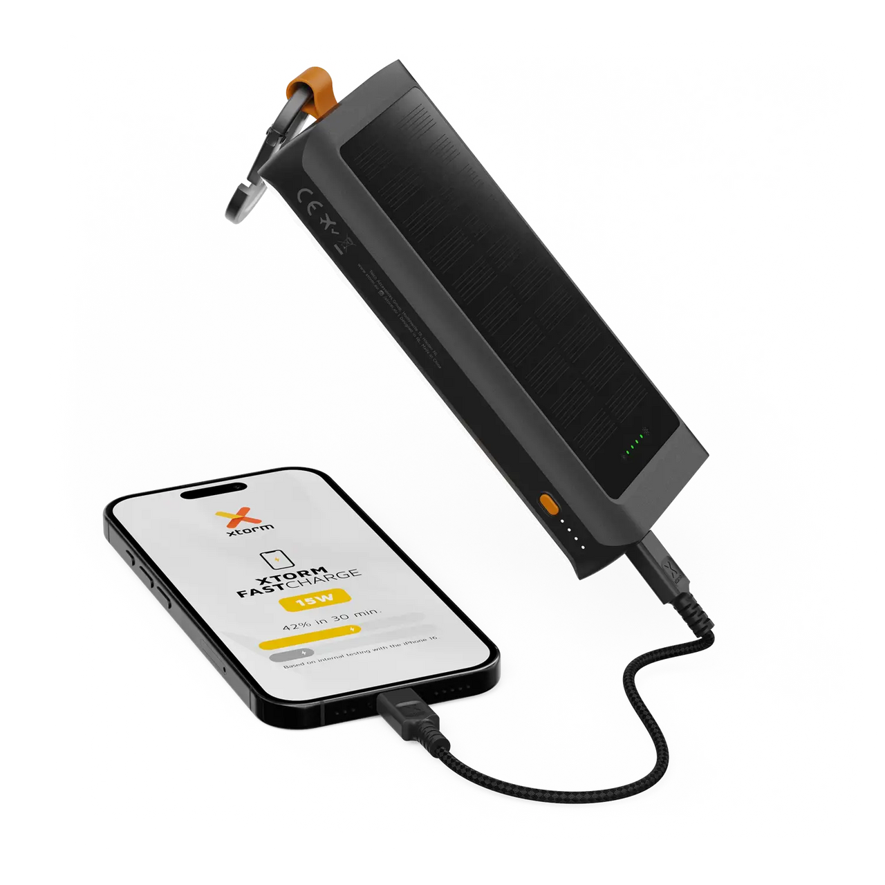 Go2 Power Bank Solar Panel and Flashlight 10.000 mAh - 15W