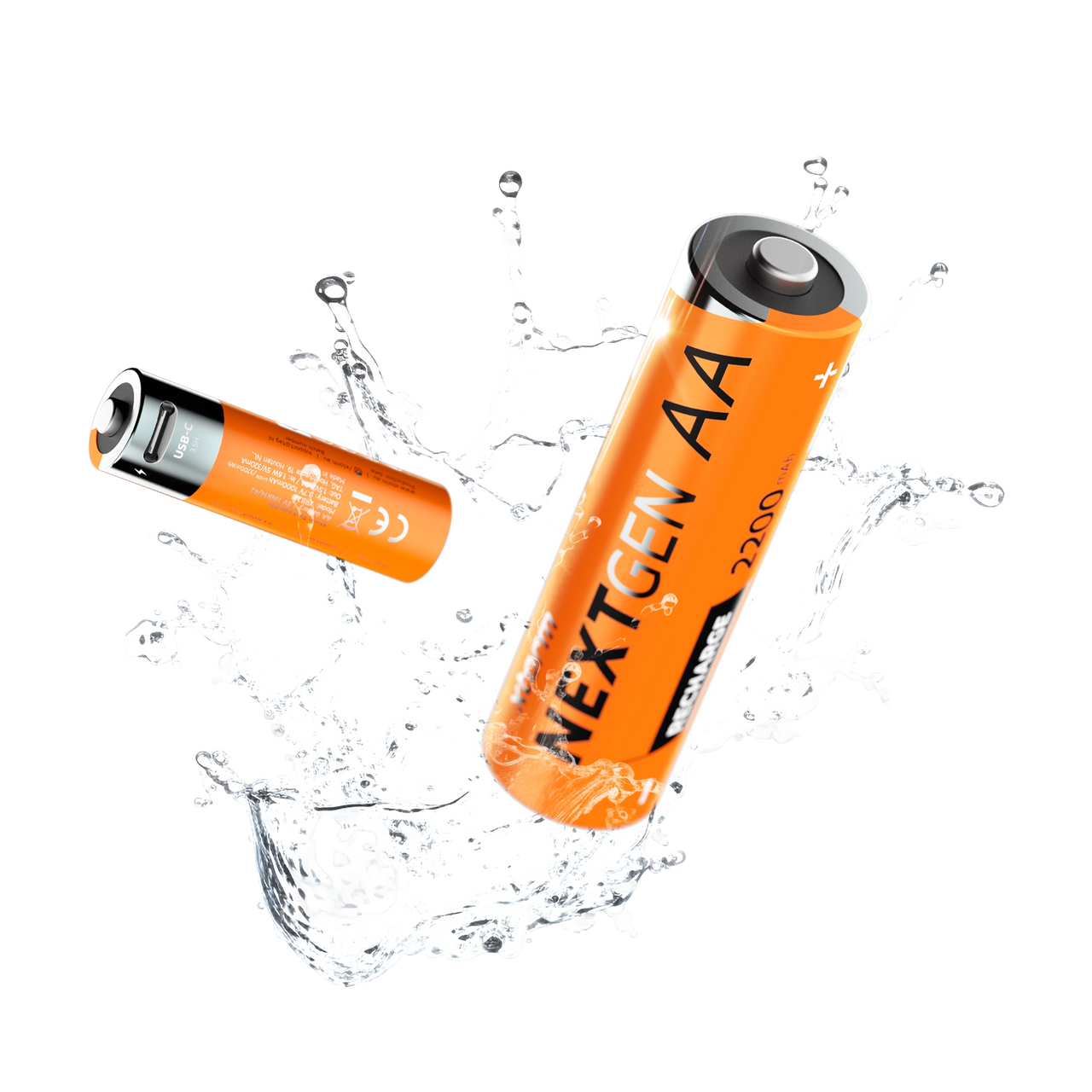 Rechargeable AA Batteries with USB-C - 4 Pack