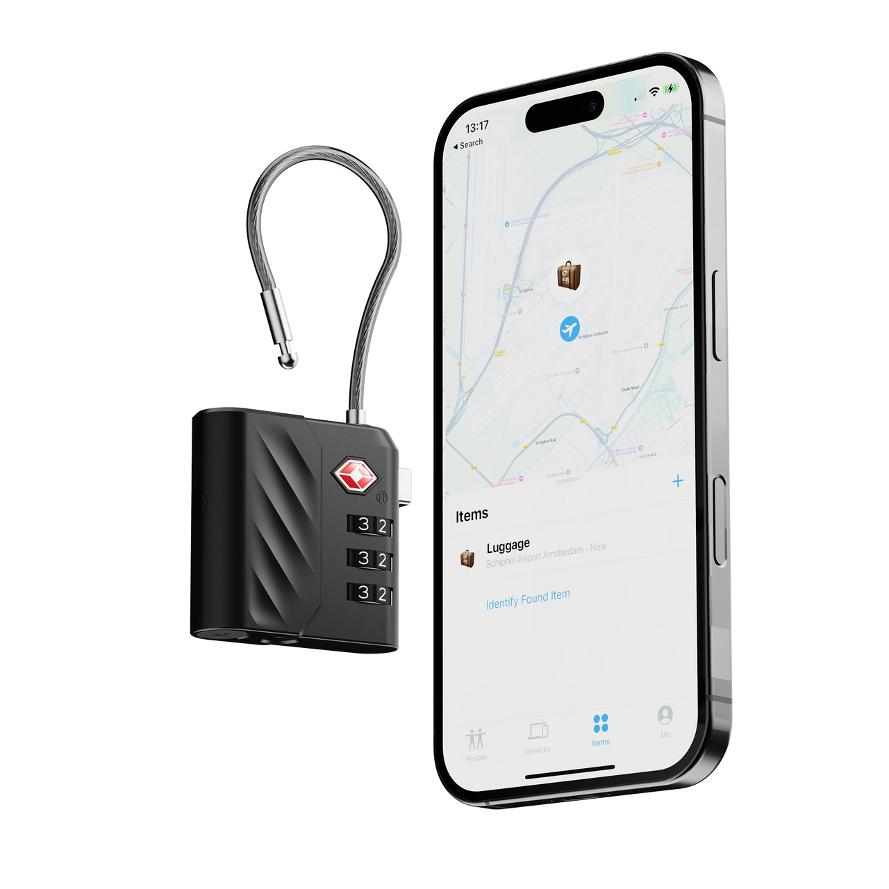 TSA Lock Tag – Luggage Lock with Tracker for Android & iPhone