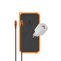 Thumbnail for Rugged Power Bank 20.000 mAh+ Rugged USB-C PD 100W Cable + 35W Fastcharger Bundle - Xtorm EU